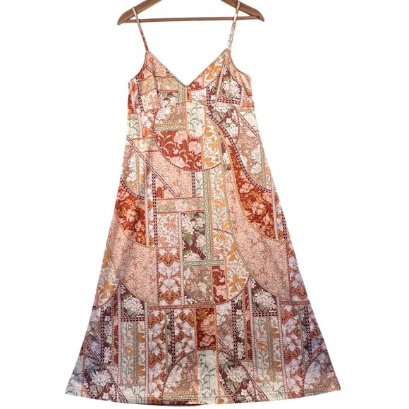 Zimmermann Womens Babydoll floral Patchwork slip Midi-Maxi dress size 2/ US 8 - Picture 16 of 16
